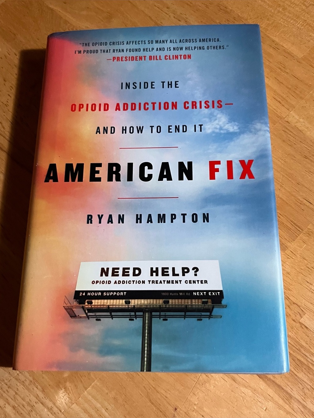 American Fix by Ryan Hampton - Blue & Red Ombre Hardcover
